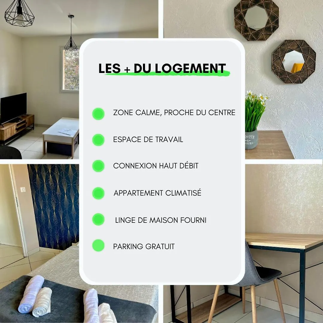 Apartment Ferienwohnung Le Tarnais Minimaliste - Netflix - Clim - Parking Prive - Gare Albi